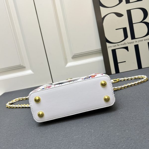 LOUIS VUITTON X MURAKAMI CAPUCINES EAST WEST MINI WHITE 21CM M13246