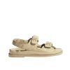 CHANEL SANDAL SHINY BEIGE G35927 B20276 U0450