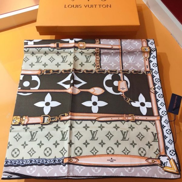LOUIS VUITTON FOULARD CONFIDENTIAL MONOGRAM 90CM M73357