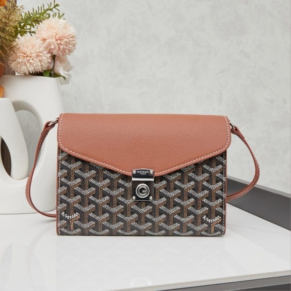GOYARD CHYPRE WALLET POUCH BLACK AND TAN 21CM CHYPRPPMLTY01CL03P