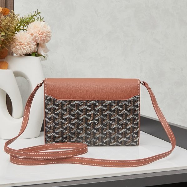 GOYARD CHYPRE WALLET POUCH BLACK AND TAN 21CM CHYPRPPMLTY01CL03P