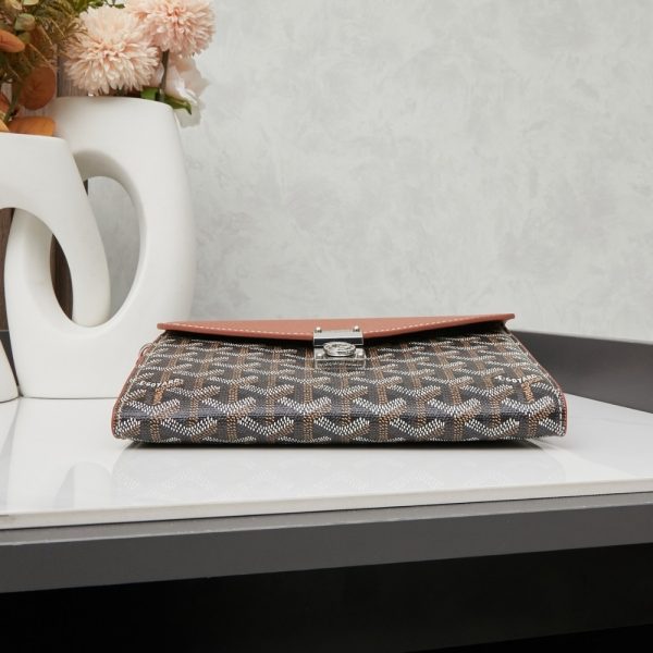 GOYARD CHYPRE WALLET POUCH BLACK AND TAN 21CM CHYPRPPMLTY01CL03P