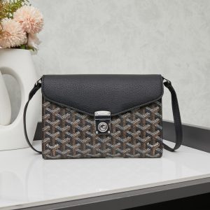 GOYARD CHYPRE WALLET POUCH BLACK 21CM CHYPRPPMLTY33CL33P