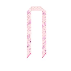 LOUIS VUITTON X TAKASHI MURAKAMI MONOGRAM CHERRY BLOSSOM BANDEAU BB IN ROSE 120CM M94969