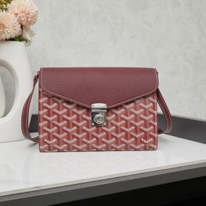 GOYARD CHYPRE WALLET POUCH BURGUNDY 21CM CHYPRPPMLTY33CL33P