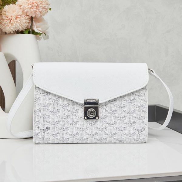 GOYARD CHYPRE WALLET POUCH WHITE 21CM CHYPRPPMLTY50CL50P