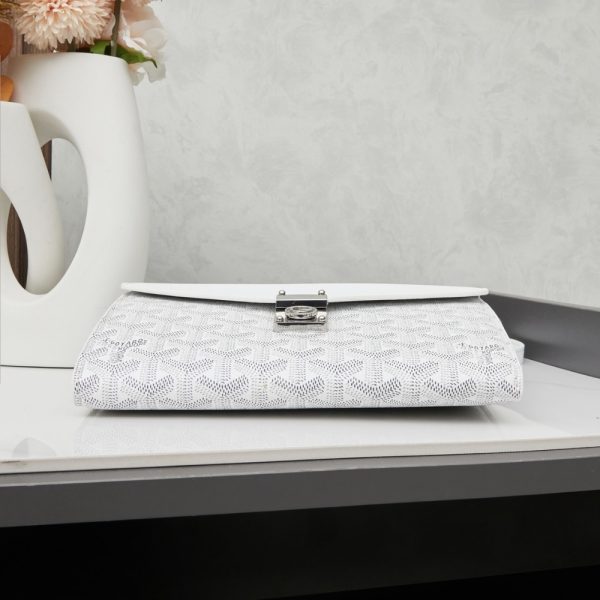 GOYARD CHYPRE WALLET POUCH WHITE 21CM CHYPRPPMLTY50CL50P