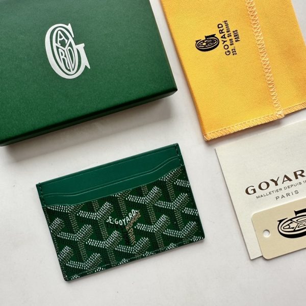 GOYARD SAINT SULPICE CARD WALLET GREEN 11CM STSULPPMLTY09CL09X