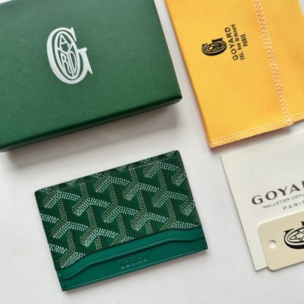 GOYARD SAINT SULPICE CARD WALLET GREEN 11CM STSULPPMLTY09CL09X