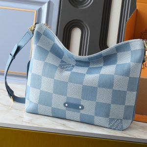 LOUIS VUITTON VAGABOND HOBO DENIM BLUE 38CM N00202
