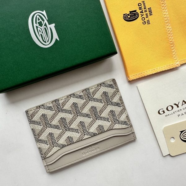 GOYARD SAINT SULPICE CARD WALLET WHITE 11CM STSULPPMLTY50CL50X