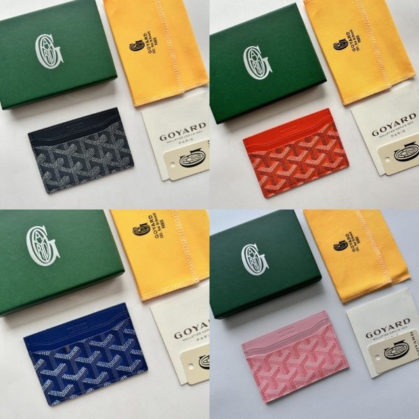 GOYARD SAINT SULPICE CARD WALLET BLACK AND TAN 11CM STSULPPMLTY01CL03X