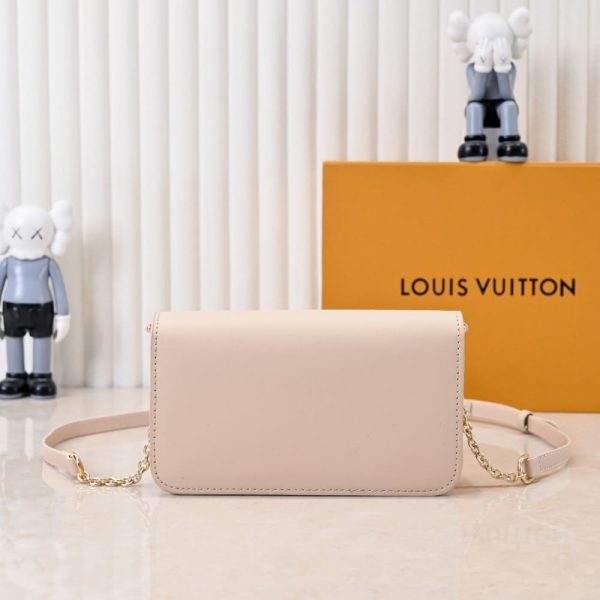 LOUIS VUITTON WALLET ON CHAIN LV BLOOM SAND 20CM M14581