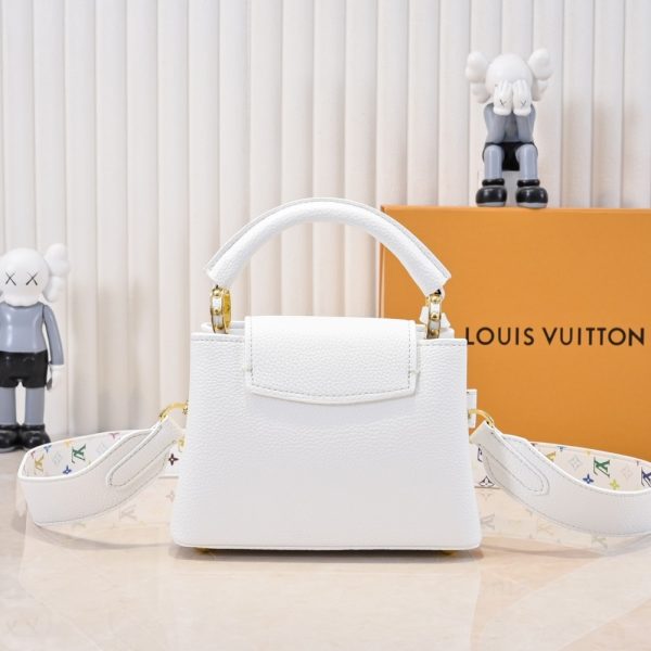 LOUIS VUITTON X TAKASHI MURAKAMI CAPUCINES BB WHITE 21CM M13253