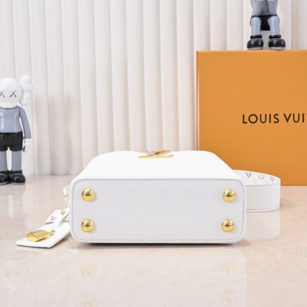 LOUIS VUITTON X TAKASHI MURAKAMI CAPUCINES BB WHITE 21CM M13253