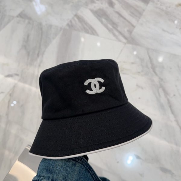 CHANEL BUCKET HAT COCO MARK HAT BLACK