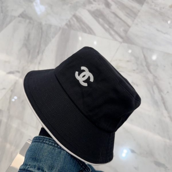 CHANEL BUCKET HAT COCO MARK HAT BLACK