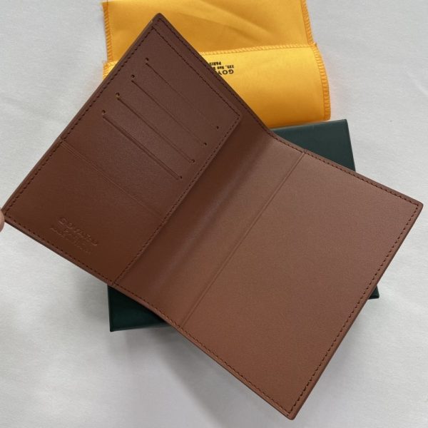 GOYARD GRENELLE PASSPORT COVER BLACK AND TAN 14CM GRENELPMLTY01CL03X