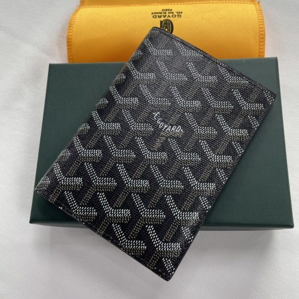 GOYARD GRENELLE PASSPORT COVER BLACK 14CM GRENELPMLTY01CL01X