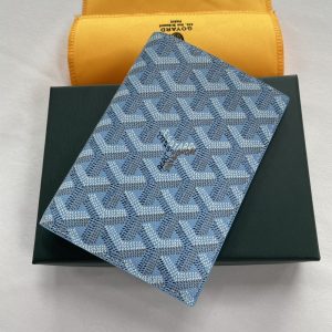 GOYARD GRENELLE PASSPORT COVER BLUE 14CM GRENELPMLTY10CL10X