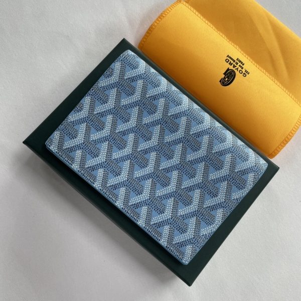 GOYARD GRENELLE PASSPORT COVER BLUE 14CM GRENELPMLTY10CL10X