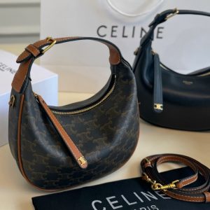 CELINE TEEN LULU IN TRIOMPHE CANVAS TAN 20CM 120722FQM 04LU
