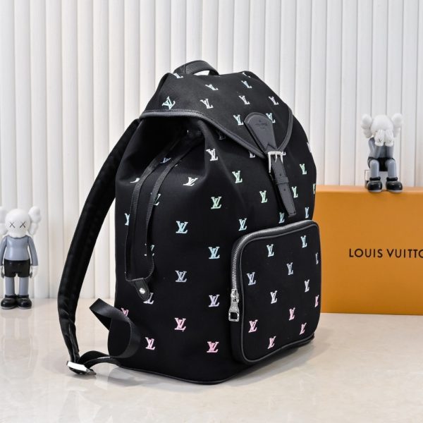 LOUIS VUITTON MONTSOURIS BACKPACK BLACK 40CM M14135