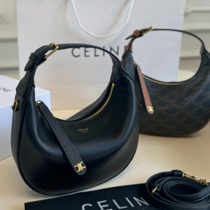 CELINE TEEN LULU IN SUPPLE GRAINED BLACK 20CM 120723DPJ 38NO