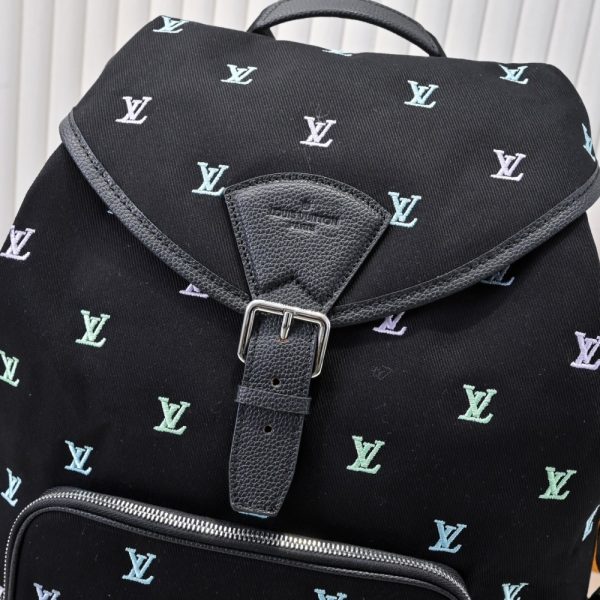 LOUIS VUITTON MONTSOURIS BACKPACK BLACK 40CM M14135