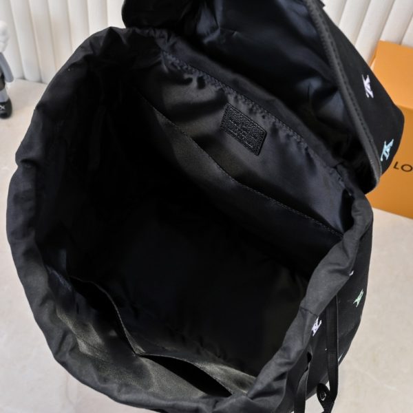 LOUIS VUITTON MONTSOURIS BACKPACK BLACK 40CM M14135