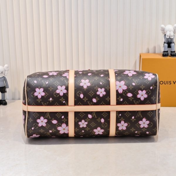 LOUIS VUITTON X TAKASHI MURAKAMI KEEPALL BANDOULIÈRE 45 BROWN 45CM M13752