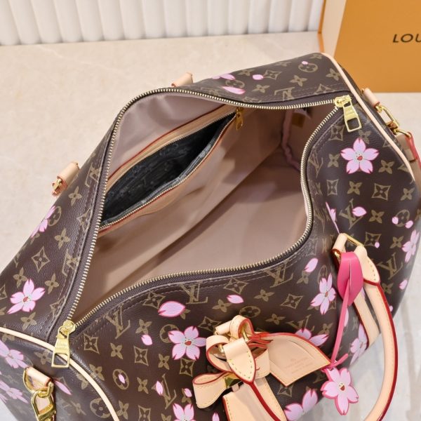 LOUIS VUITTON X TAKASHI MURAKAMI KEEPALL BANDOULIÈRE 45 BROWN 45CM M13752