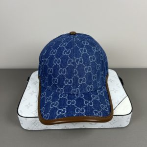 GUCCI GG DENIM BASEBALL HAT BLUE 816450 3HA7U 4265