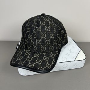 GUCCI GG DENIM BASEBALL HAT BLACK