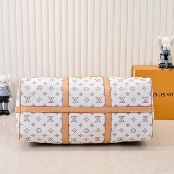 LOUIS VUITTON KEEPALL BANDOULIÈRE 45 MONOGRAM DUNE COATED CANVAS 45CM M14736