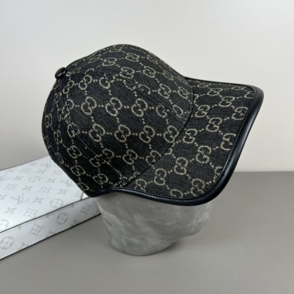 GUCCI GG DENIM BASEBALL HAT BLACK
