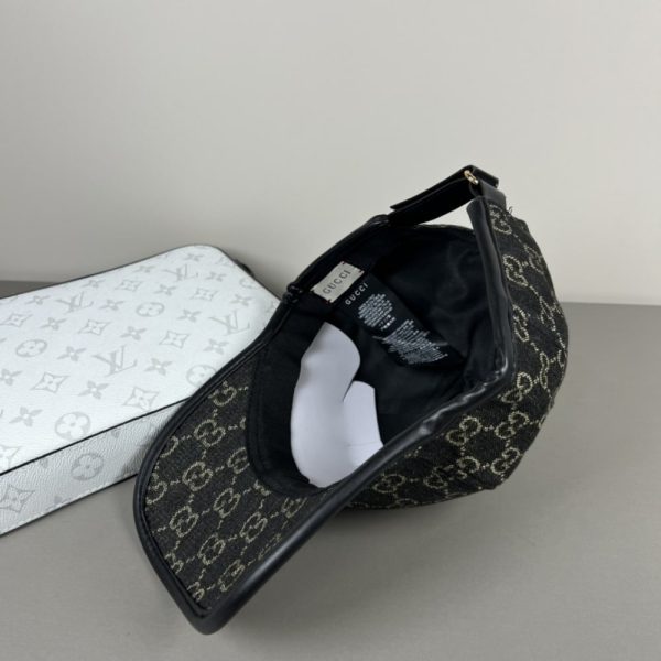 GUCCI GG DENIM BASEBALL HAT BLACK