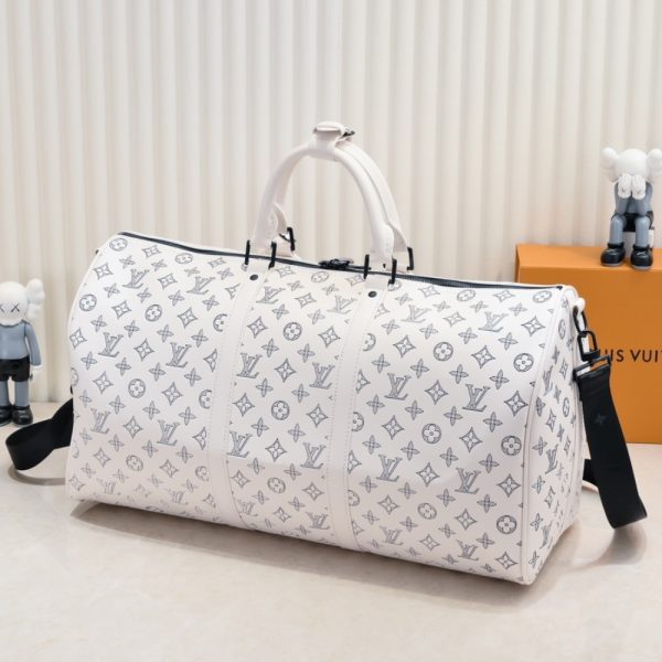 LOUIS VUITTON KEEPALL BANDOULIÈRE 50 WHITE M24954