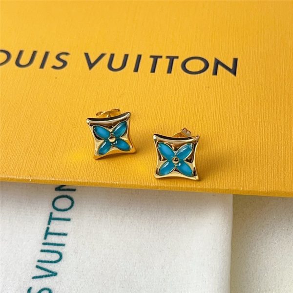 LOUIS VUITTON COLOR BLOSSOM BB STAR EAR STUD YELLOW GOLD Q16641