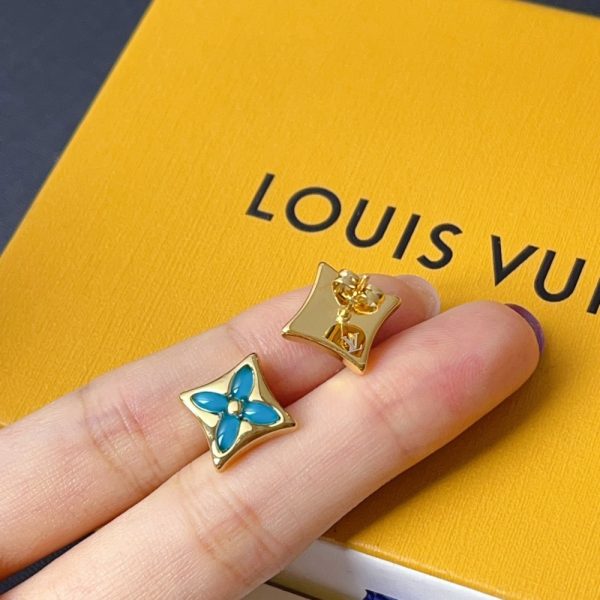 LOUIS VUITTON COLOR BLOSSOM BB STAR EAR STUD YELLOW GOLD Q16641