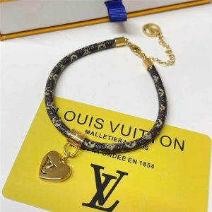 LOUIS VUITTON BLOOMING HEART BRACELET MONOGRAM BROWN M8907Z