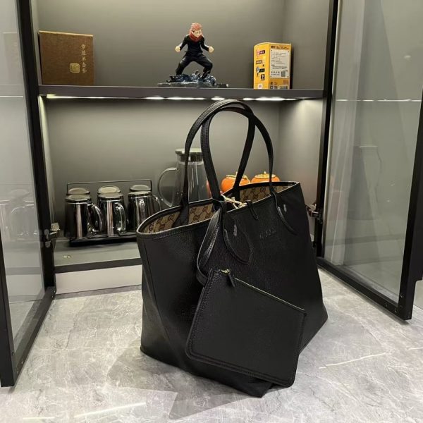 GUCCI TOTISSIMA LARGE REVERSIBLE TOTE BLACK 30CM ‎839112 AAFEQ 1069