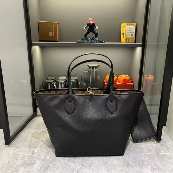 GUCCI TOTISSIMA LARGE REVERSIBLE TOTE BLACK 30CM ‎839112 AAFEQ 1069