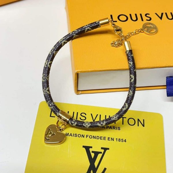 LOUIS VUITTON BLOOMING HEART BRACELET MONOGRAM BROWN M8907Z