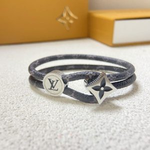 LOUIS VUITTON CATCH IT BRACELET BLACK M8111E