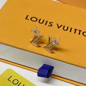 LOUIS VUITTON LV ICONIC FLOWER EARRINGS GOLD M02116