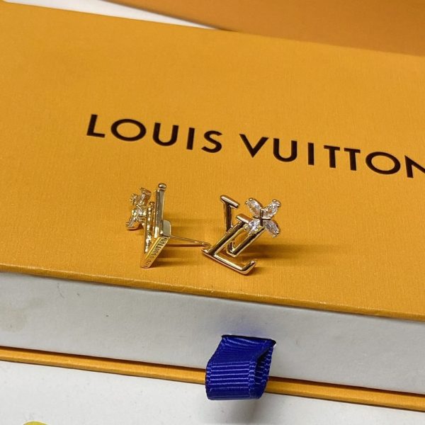 LOUIS VUITTON LV ICONIC FLOWER EARRINGS GOLD M02116