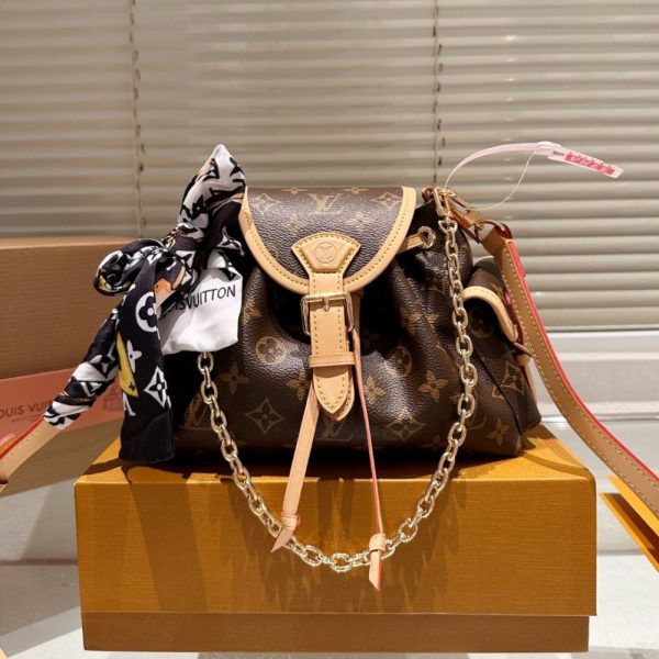 LOUIS VUIITON ODYSSEY BAG MONOGRAM BROWN 27CM M25085