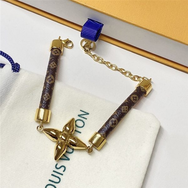 LOUIS VUITTON LOUISETTE BRACELET MONOGRAM BROWN M8665Z