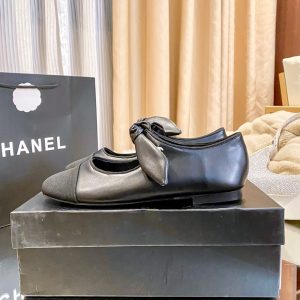 CHANEL MARY JANES SHOES ALL BLACK